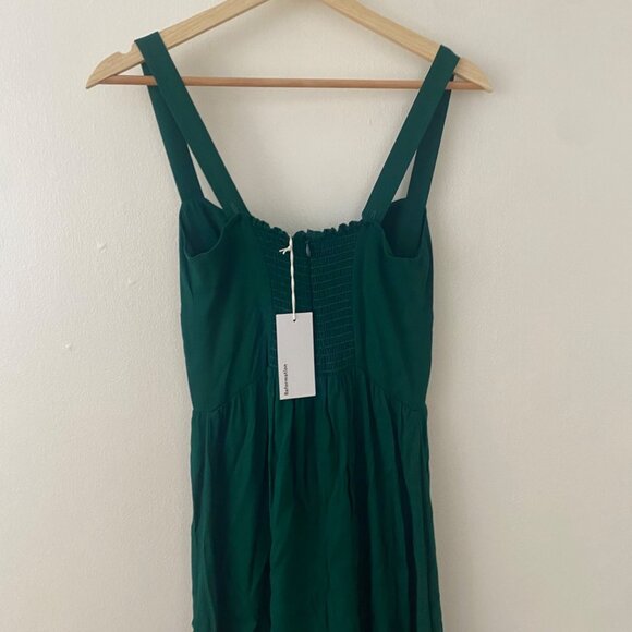 NWT Reformation Celestia Midi Dress Emerald Green Christmas Holidays - Picture 8 of 9
